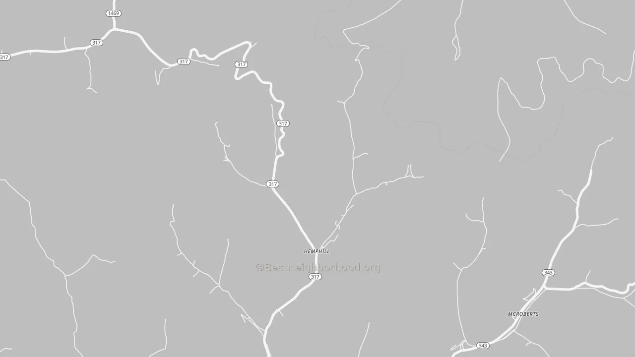 Transit Grade map of 41825, KY