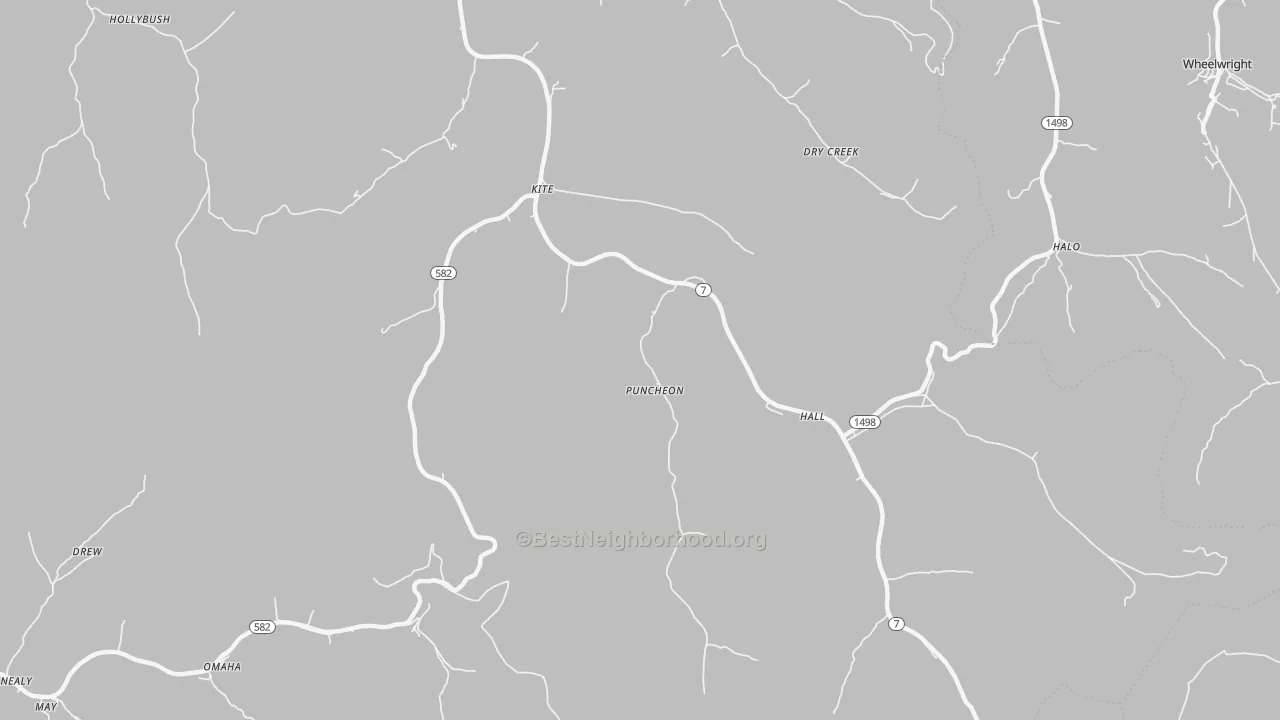 Transit Grade map of 41828, KY