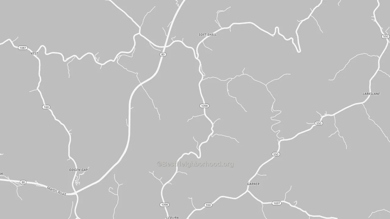 Transit Grade map of 41831, KY