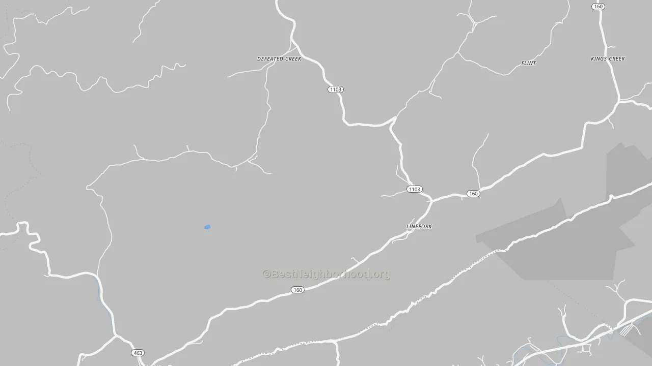 Transit Grade map of 41833, KY