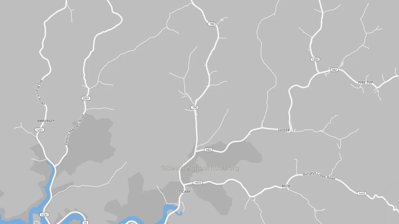 Transit Grade map of 41834, KY