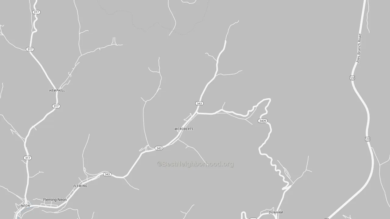 Transit Grade map of 41835, KY