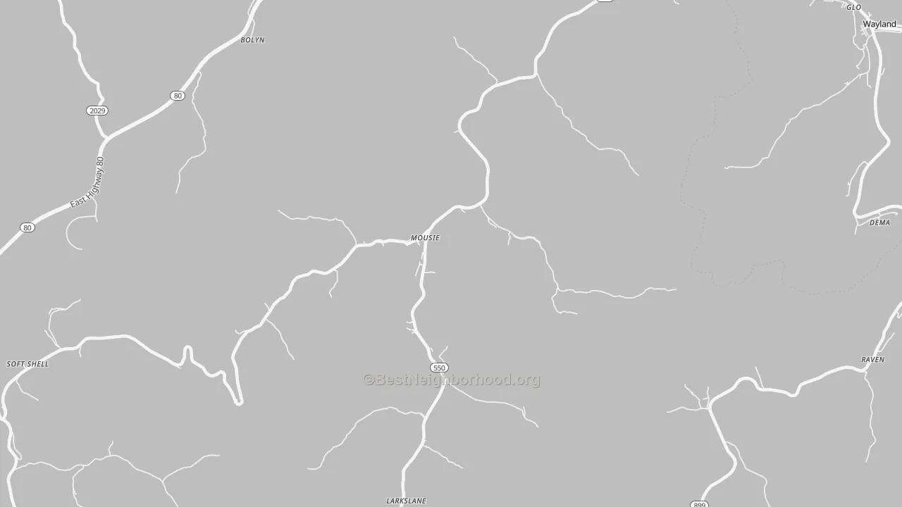 Transit Grade map of 41839, KY