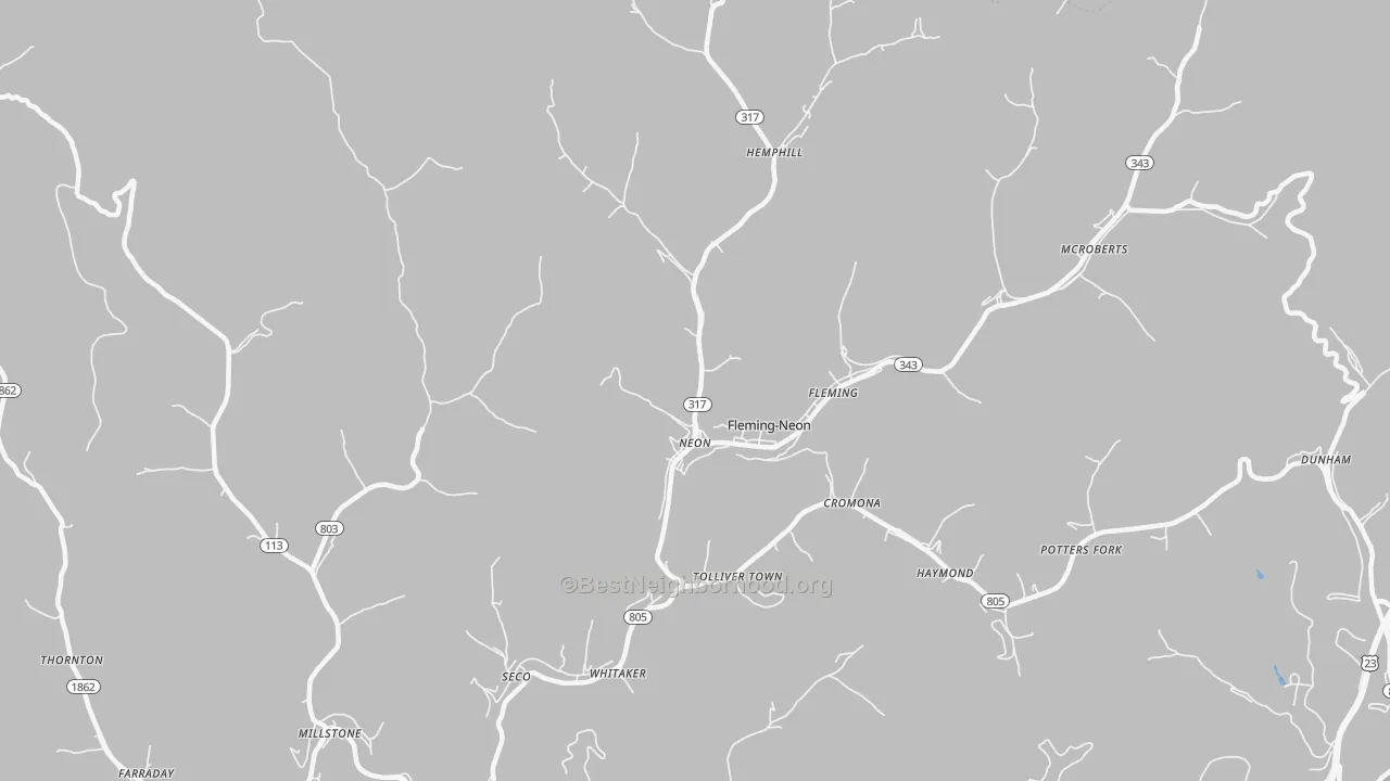 Transit Grade map of 41840, KY