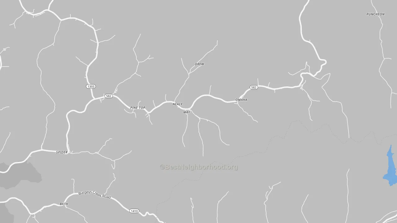 Transit Grade map of 41843, KY