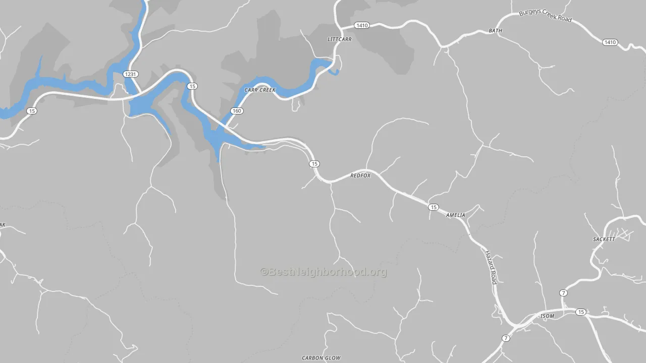 Transit Grade map of 41847, KY