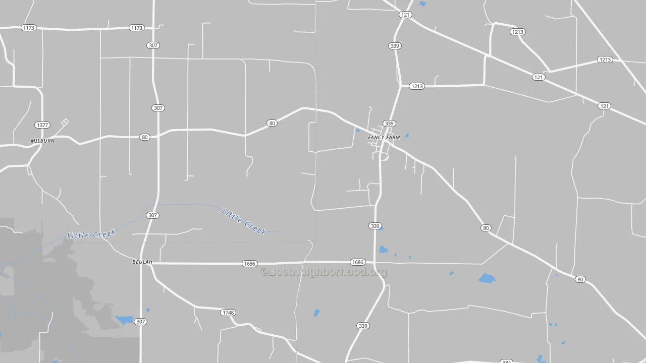 Transit Grade map of 42039, KY