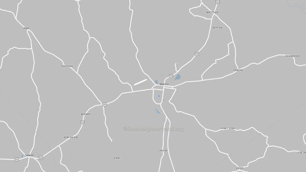 Transit Grade map of 42064, KY