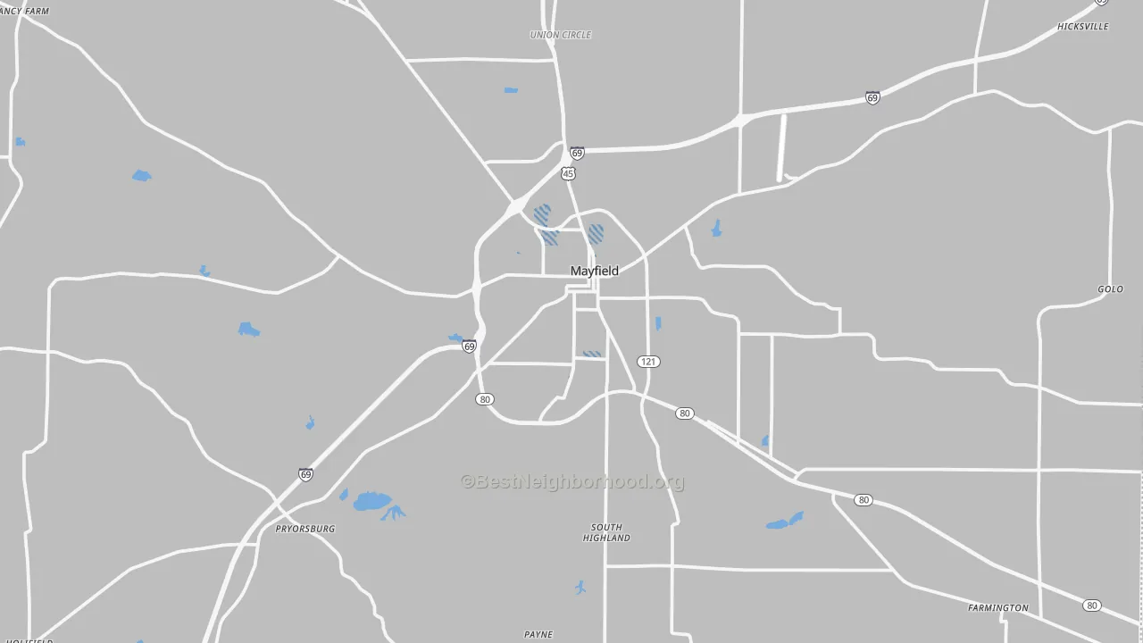 Transit Grade map of 42066, KY