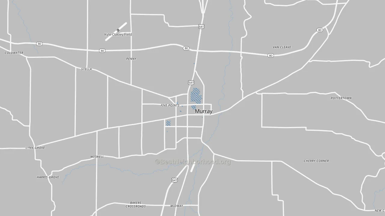 Transit Grade map of 42071, KY