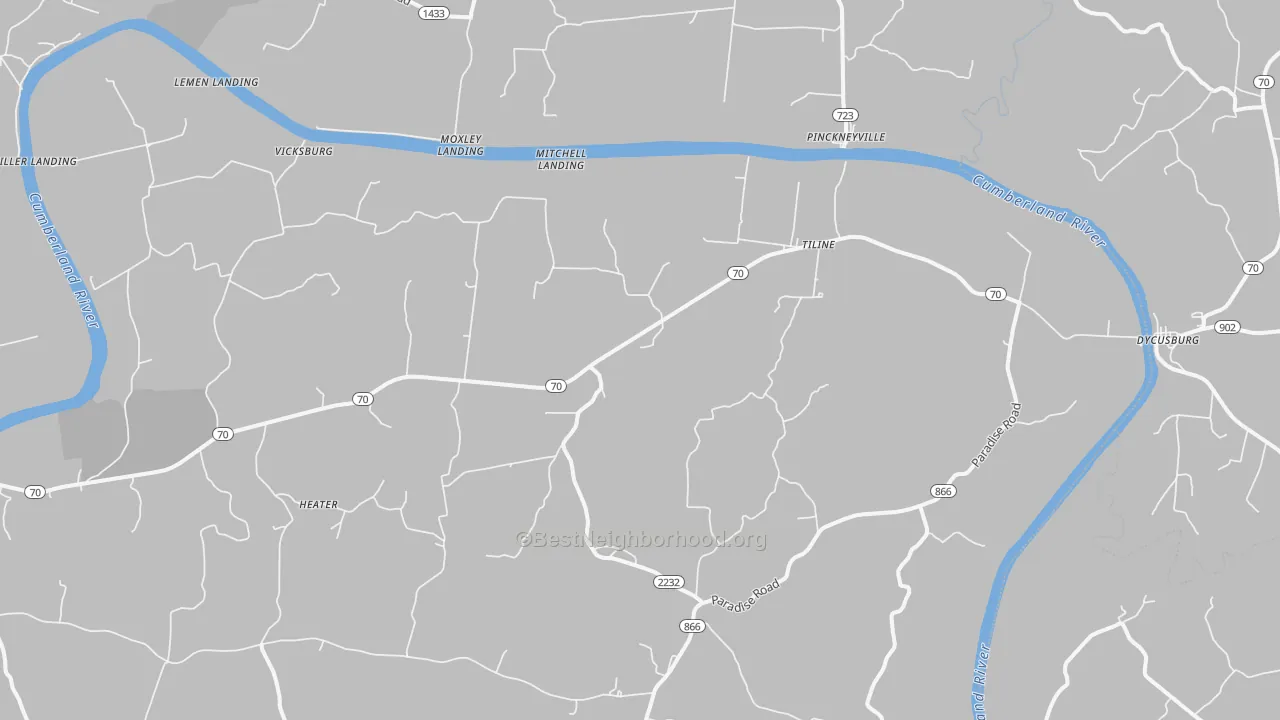 Transit Grade map of 42083, KY