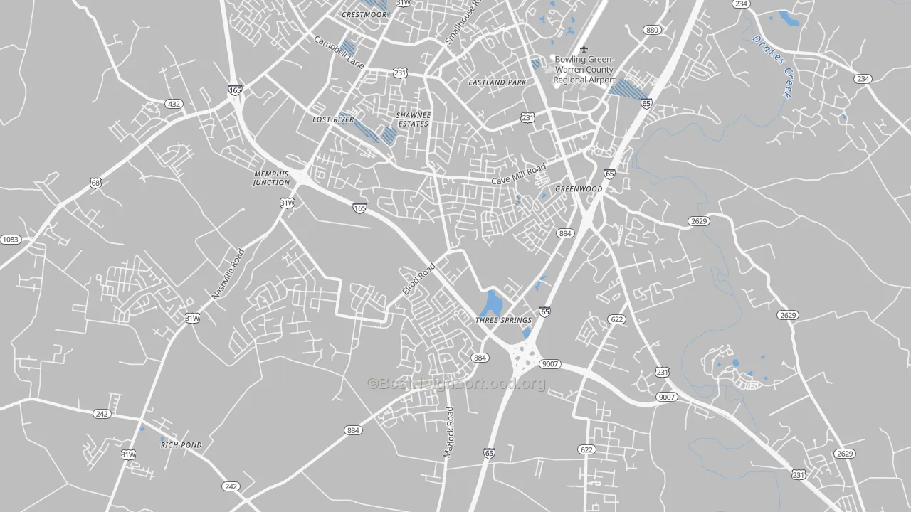 Transit Grade map of 42104, KY