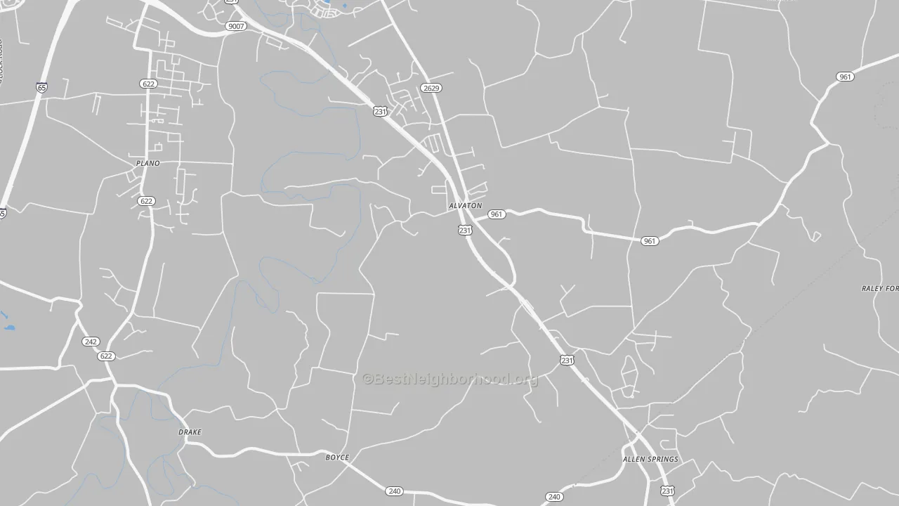 Transit Grade map of 42122, KY