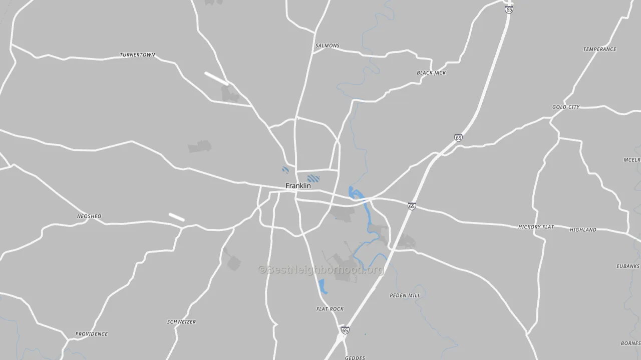 Transit Grade map of 42134, KY