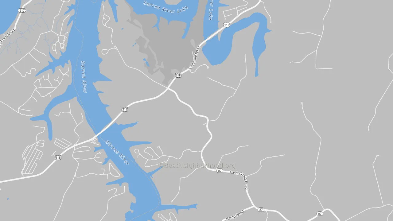 Transit Grade map of 42156, KY
