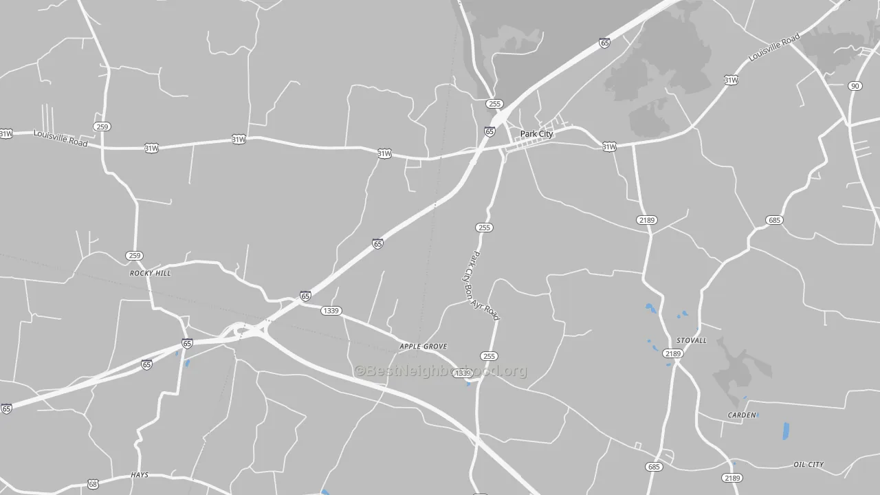Transit Grade map of 42160, KY