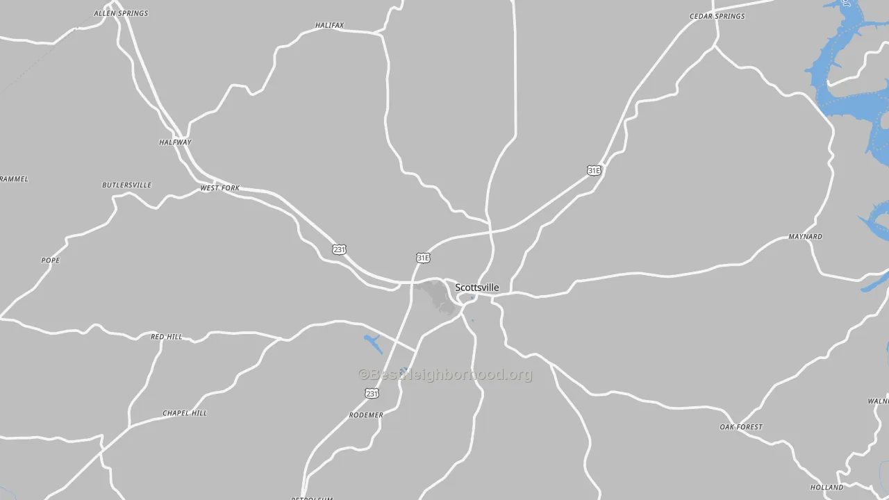 Transit Grade map of 42164, KY