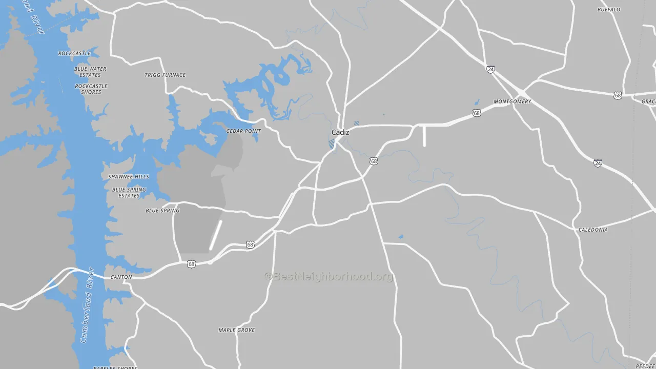 Transit Grade map of 42211, KY