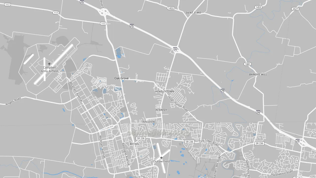 Transit Grade map of 42262, KY