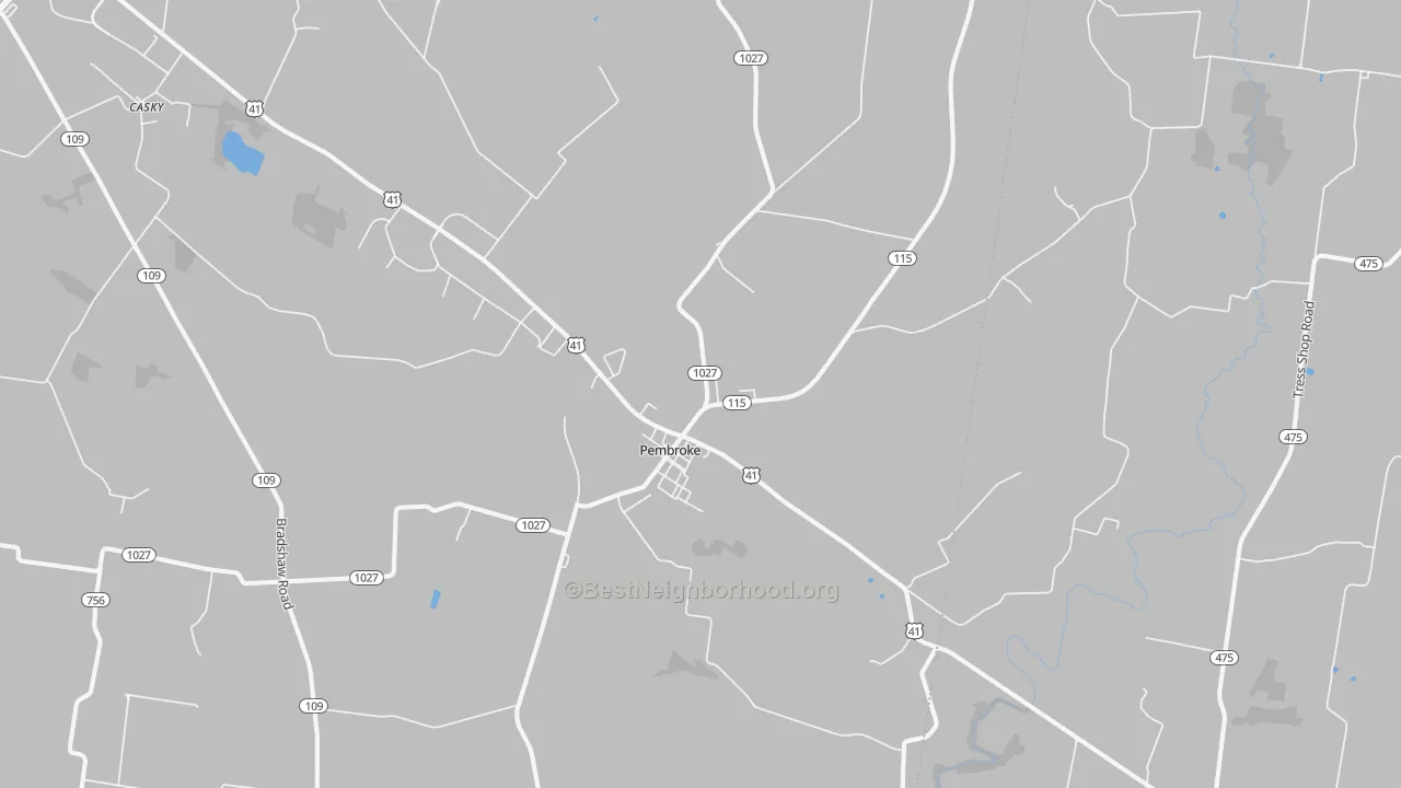 Transit Grade map of 42266, KY