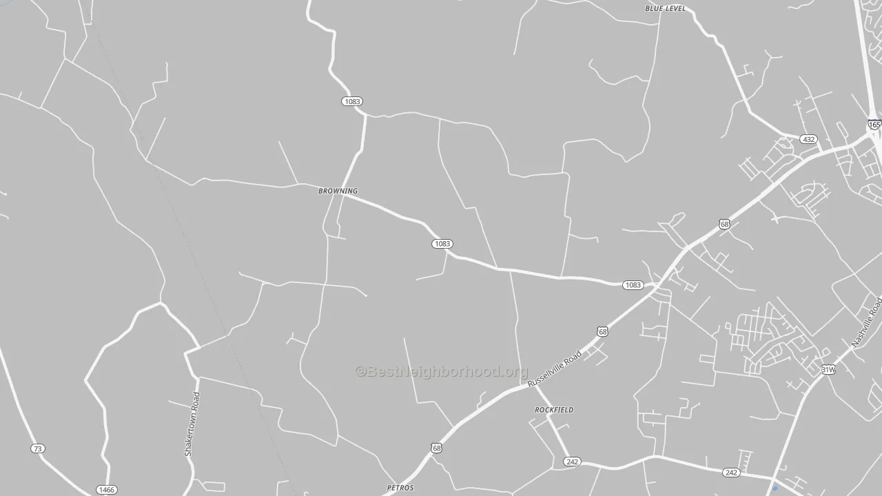 Transit Grade map of 42274, KY
