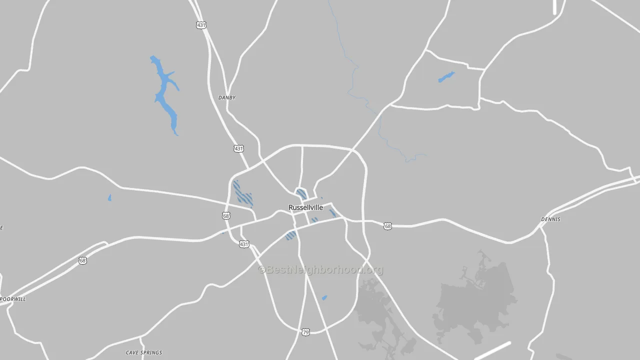 Transit Grade map of 42276, KY