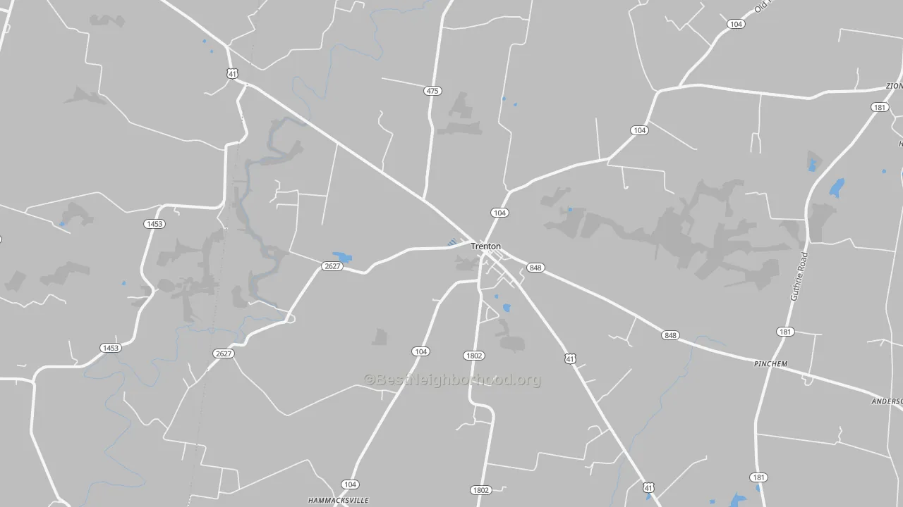 Transit Grade map of 42286, KY