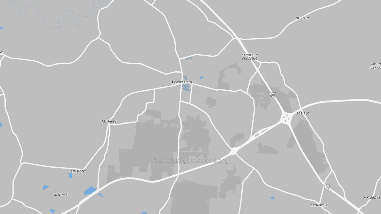 Transit Grade map of 42320, KY