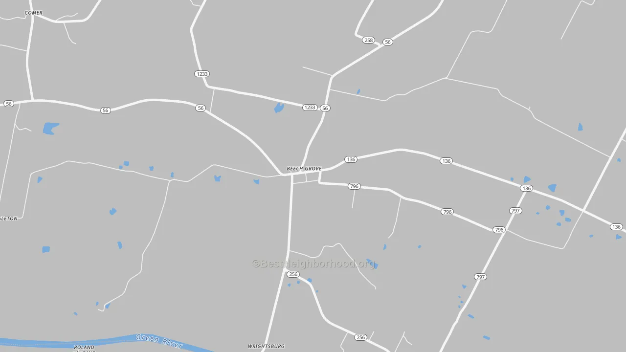 Transit Grade map of 42322, KY