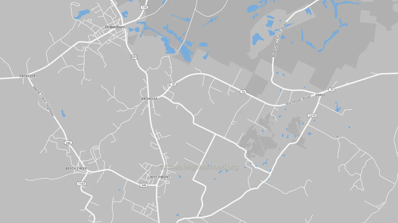 Transit Grade map of 42326, KY