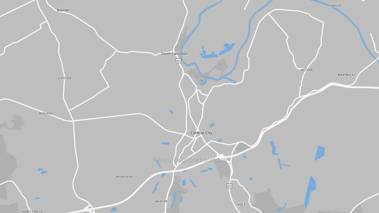 Transit Grade map of 42330, KY