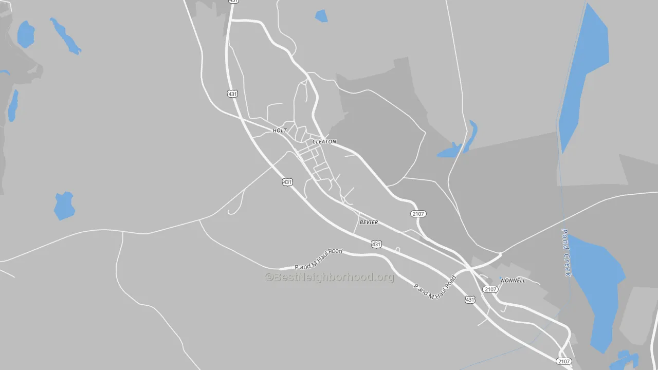 Transit Grade map of 42332, KY