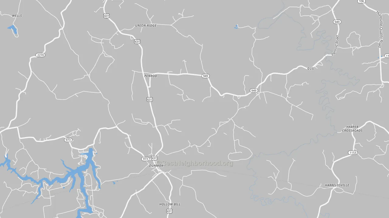Transit Grade map of 42339, KY