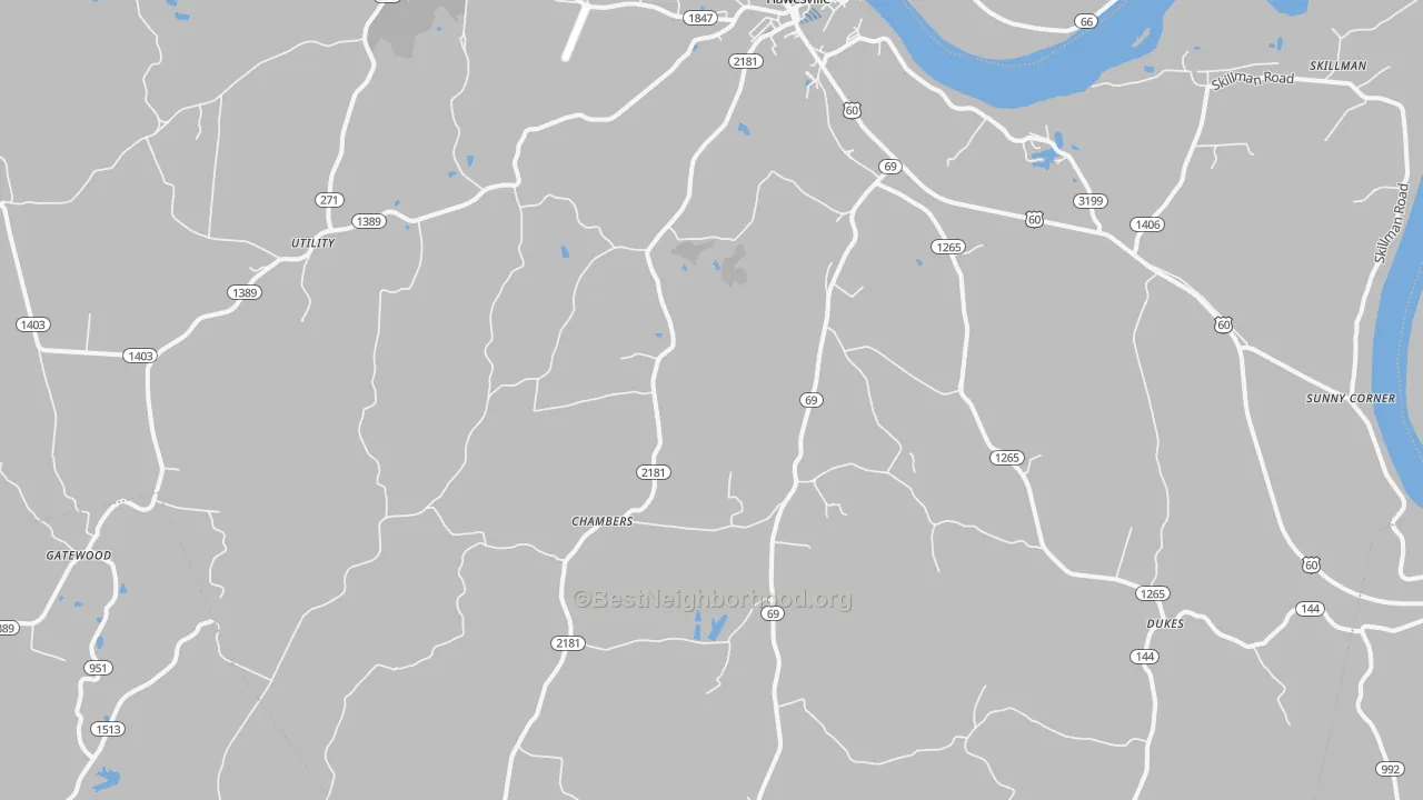 Transit Grade map of 42348, KY