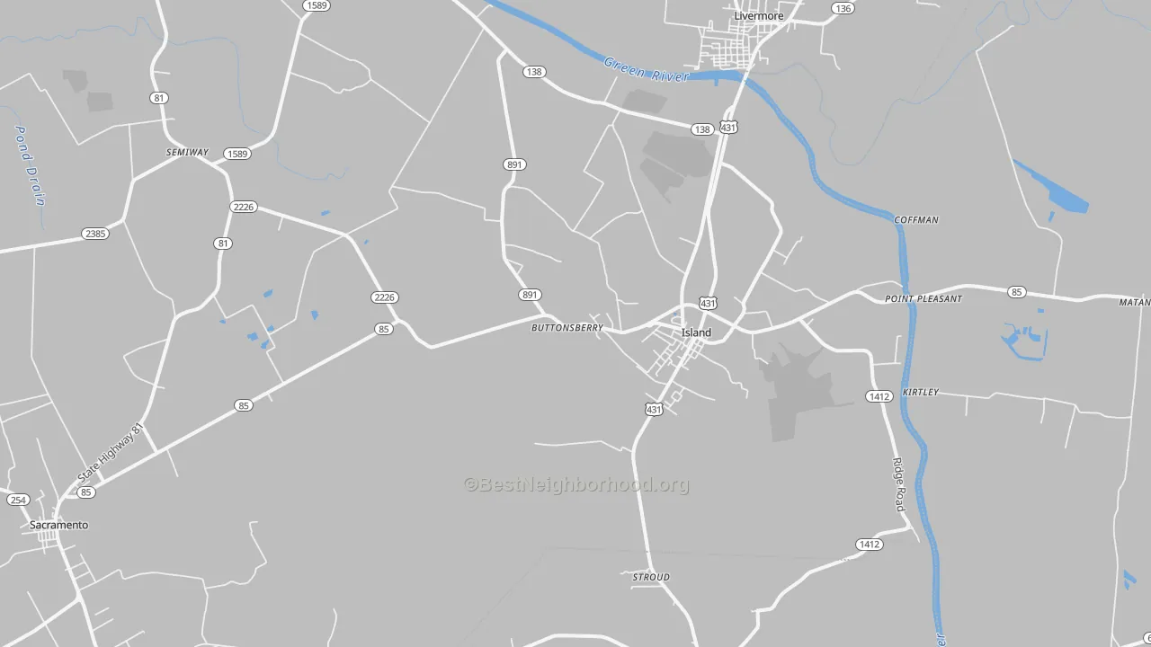 Transit Grade map of 42350, KY