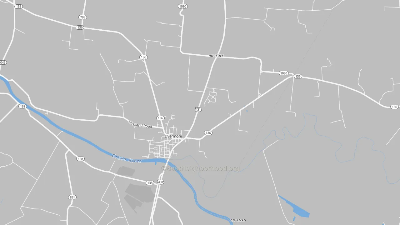 Transit Grade map of 42352, KY