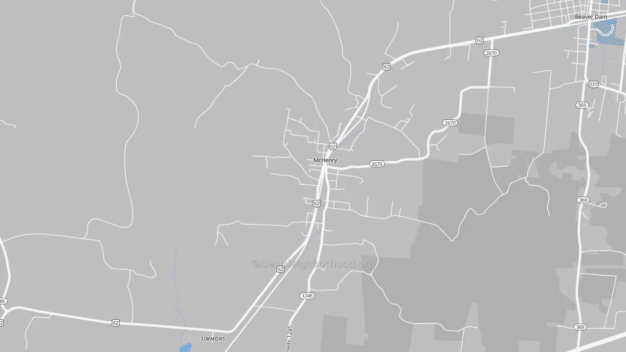 Transit Grade map of 42354, KY