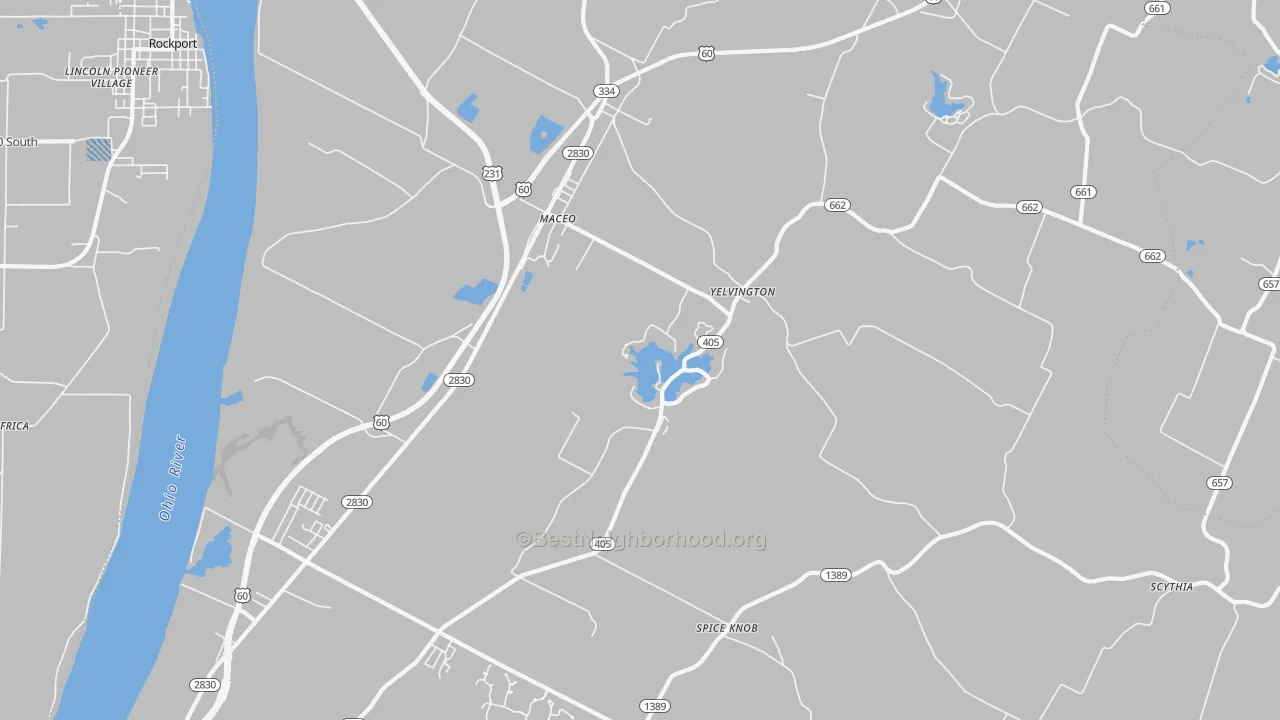 Transit Grade map of 42355, KY