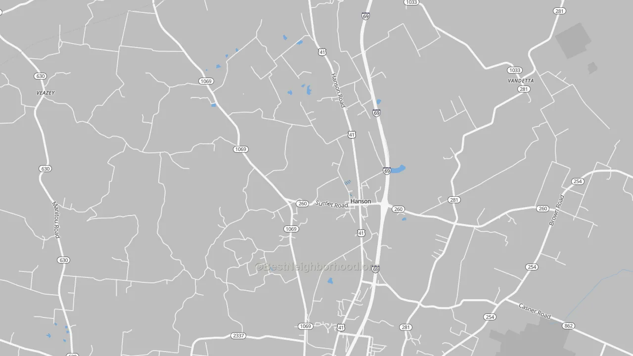 Transit Grade map of 42413, KY