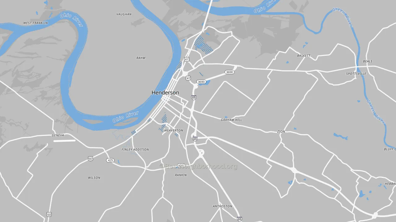 Transit Grade map of 42420, KY