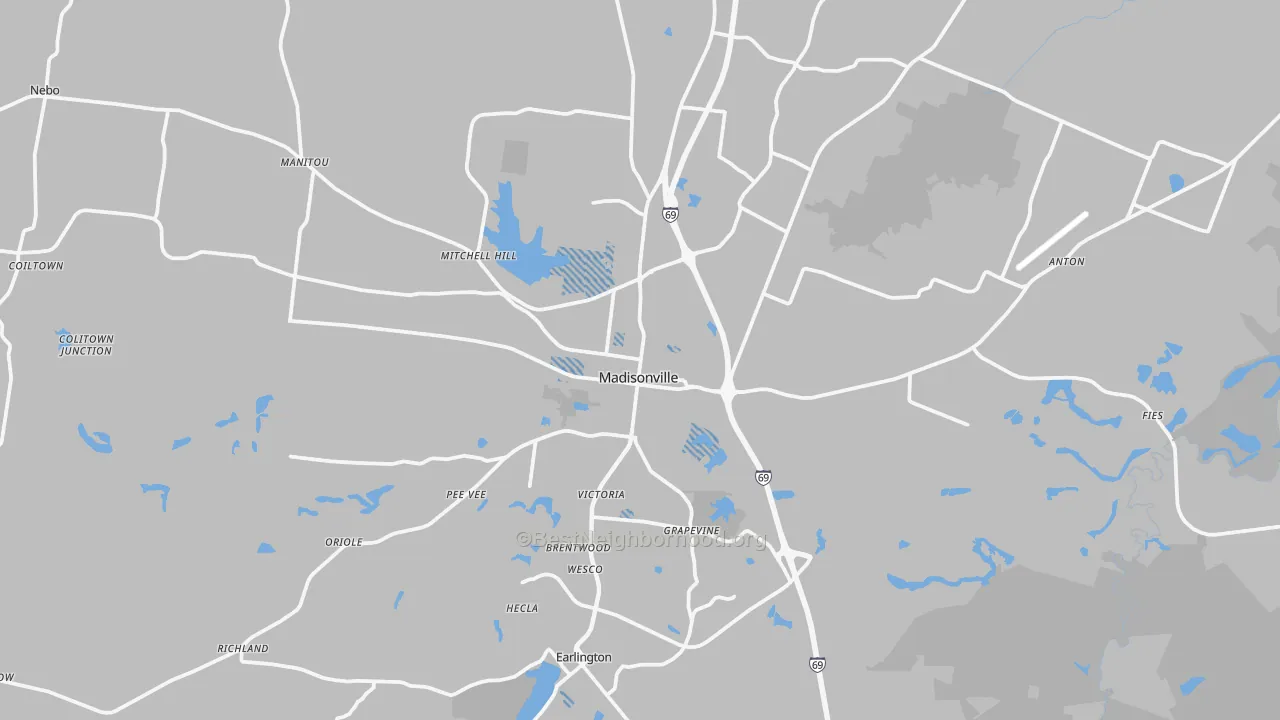 Transit Grade map of 42431, KY