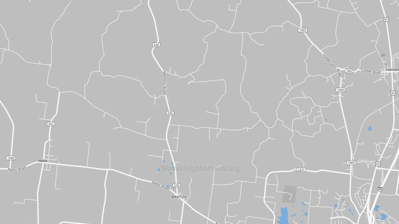 Transit Grade map of 42436, KY