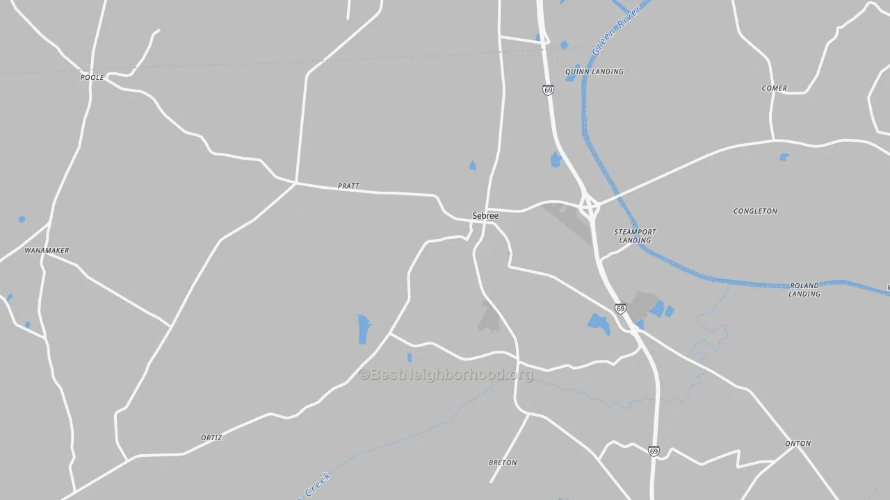 Transit Grade map of 42455, KY