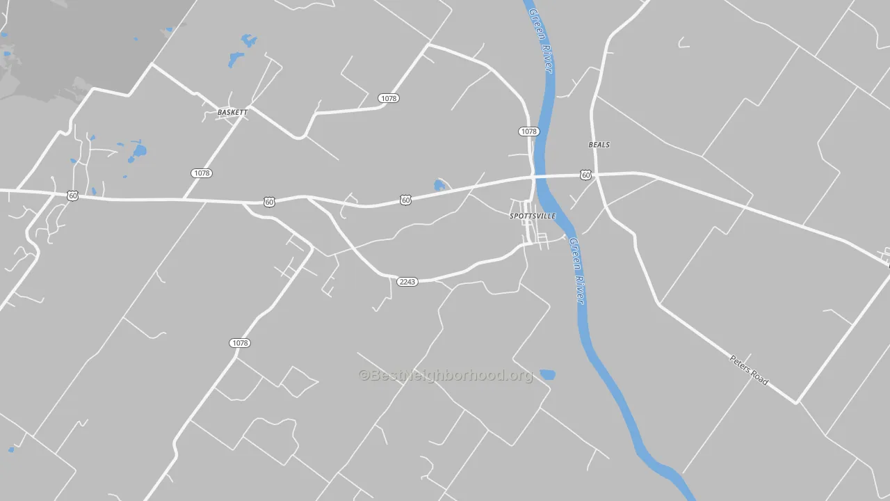 Transit Grade map of 42458, KY