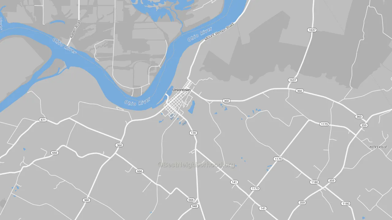 Transit Grade map of 42461, KY