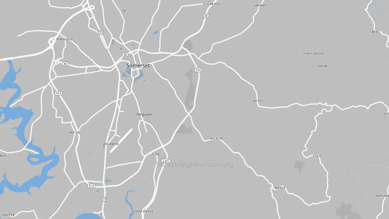 Transit Grade map of 42501, KY