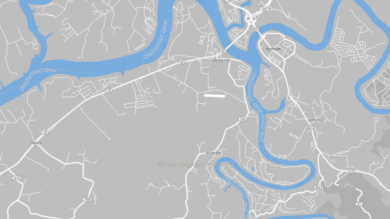 Transit Grade map of 42518, KY