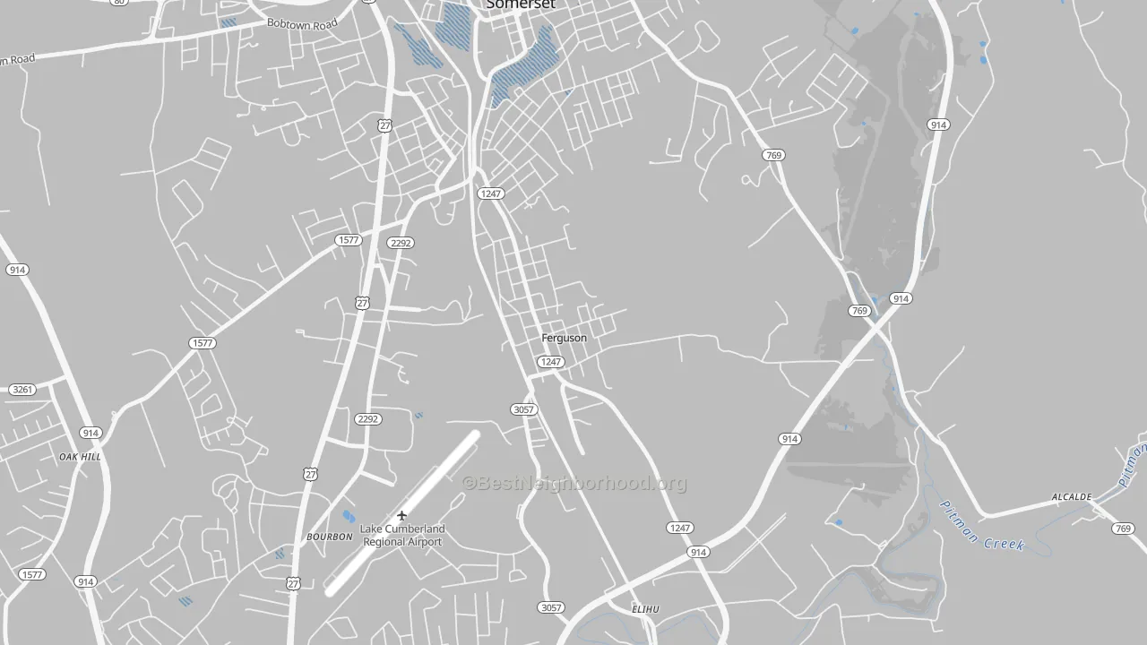 Transit Grade map of 42533, KY