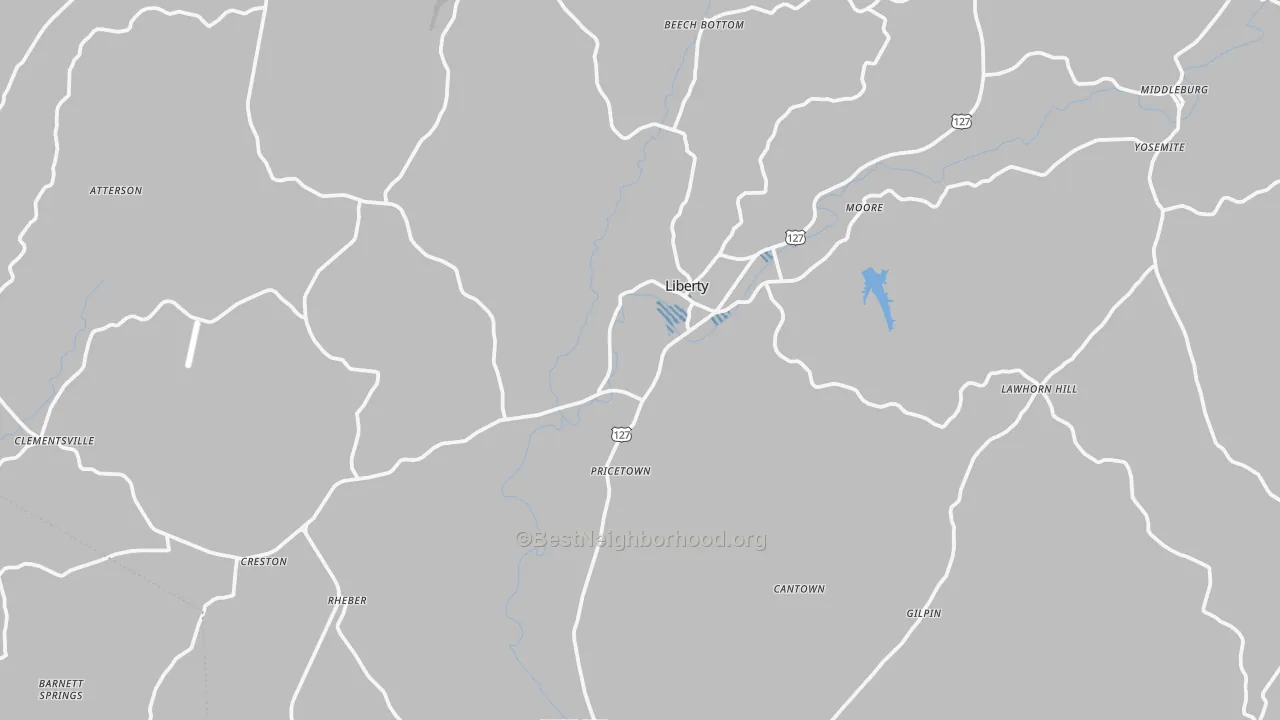Transit Grade map of 42539, KY