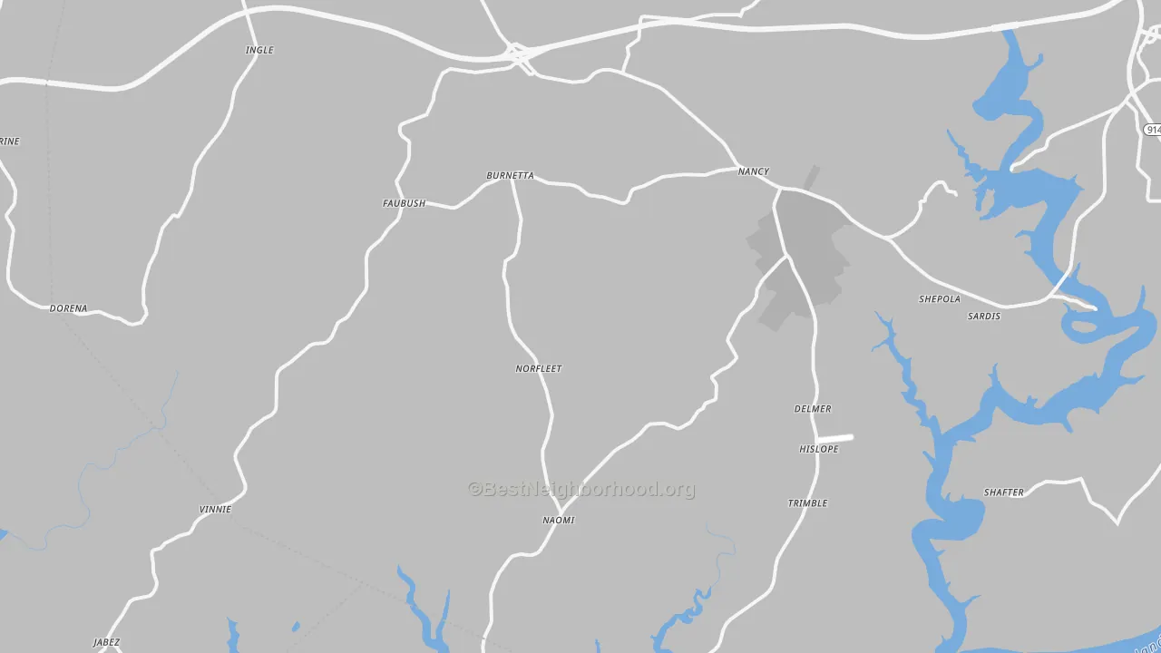 Transit Grade map of 42544, KY